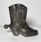 Vintage Metal Cowboy Boot With Spur Coppertone 2.5"