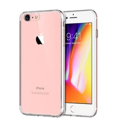 Apple iPhone 8 Custodia Trasparente In Silicone Custodia Per Telefono - Immagine 1 di 4