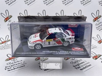 DIE CAST " MITSUBISHI LANCER EVOLUTION I RMC 1994 K. ERIKSSON " SCALA 1/43 - Immagine 1 di 2