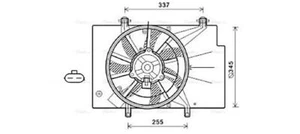 AVA Radiator Cooling Fan FD7559 for FORD FIESTA (2009) 1.6 TDCI etc - Picture 1 of 7