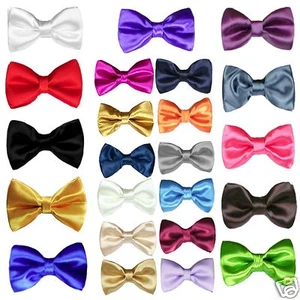 23 color Boy Classic Formal Wedding Tuxedo Suits Satin Bow Tie from Baby to Teen - Picture 1 of 24