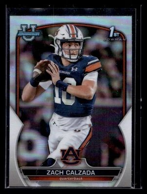 Zach Calzada 2022 Bowman Chrome University #93 Refractor - Image 1 of 2