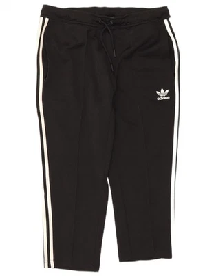 ADIDAS Womens Capri Tracksuit Trousers UK 14 Medium  Black Polyester CE10 - Image 1 of 4