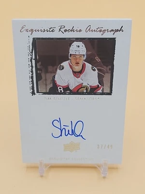 2020-21 UD Exquisite Rookie Autograph - Tim Stutzle - Rookie AUTO /49 - Image 1 of 3