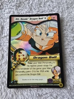 DBZ Dragon Ball Z FOIL Alt. Dende Dragon Ball 5 40 CCG Limited Buu Saga MP - Image 1 of 4