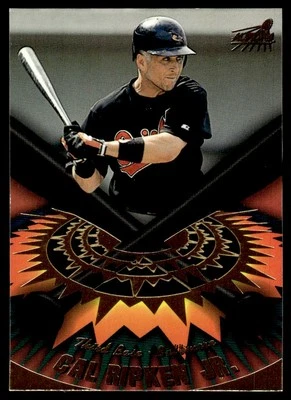 1998 PACIFIC AURORA ON DECK LASER CUTS Cal Ripken Jr. Baltimore Orioles #4 - Image 1 of 2