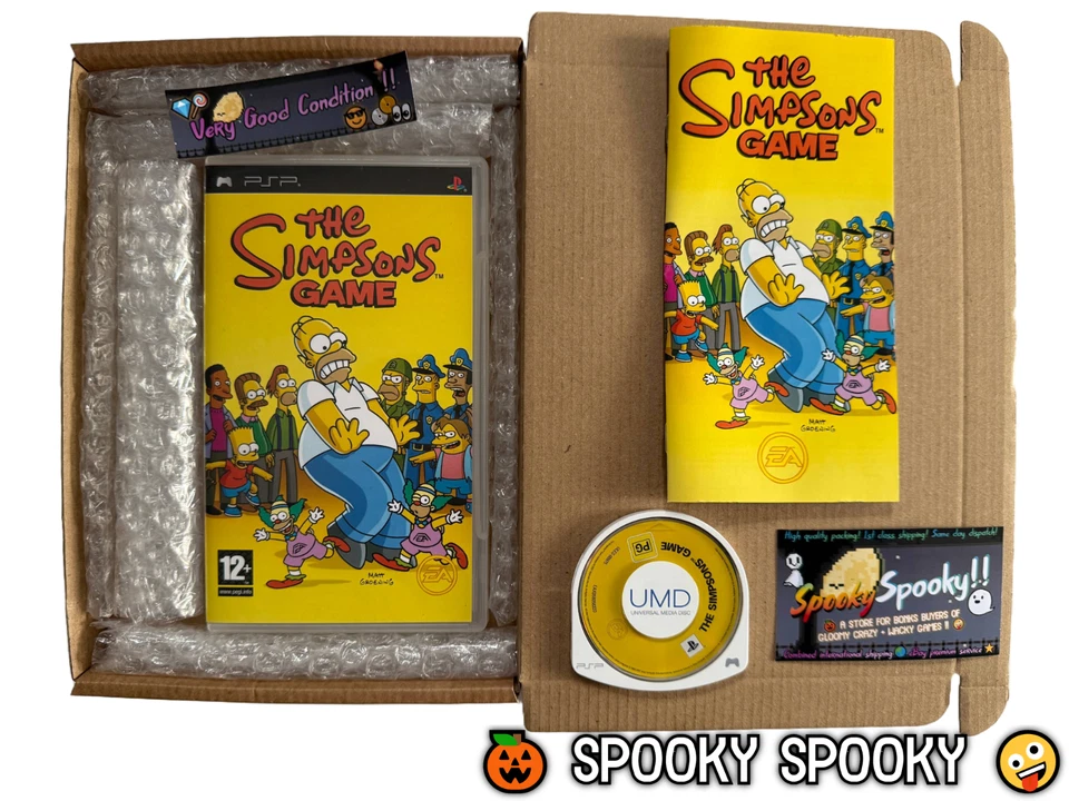 The Simpsons Game Sony PSP - UK PAL VGC CIB - High Quality Packng - Tracked - Image 1 of 4