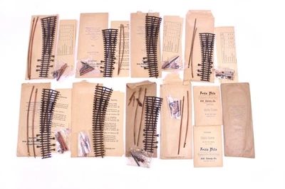 9 tlg. Fritz Pilz Bausatz Bogenweiche Modellweiche 15° links rechts OVP Spur H0 - Bild 1 von 4