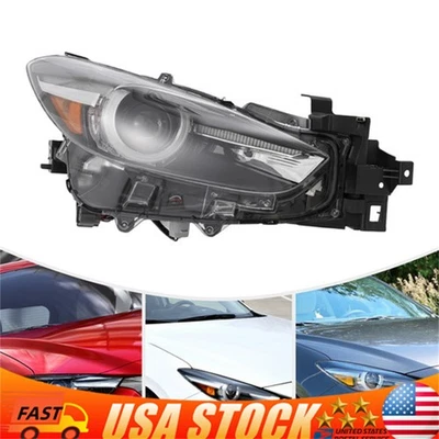 For 2017-2018 Mazda 3 LED Headlight Assembly Headlamp w/Bulbs Passenger Side RH Foto 1 de 4
