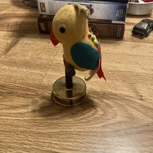 ANTIQUE PARROT TAPE MEASURE AND PIN CUSHION - Picture 1 of 5