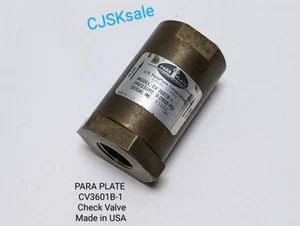 PARA PLATE CV3601B-1 Check Valve Made In USA (USED). - Picture 1 of 6