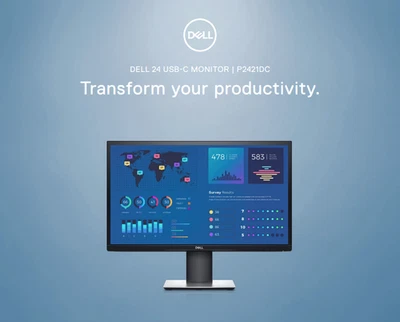 Dell P2421DC 24" QHD Monitor | USB-C Docking 65W | IPS | höhenverstellbar | NEU - Bild 1 von 4