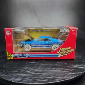 1969 Ford Mustang Mach 1 Johnny Lightning White Lightning Chase 1:24 Muscle Car - Picture 1 of 9