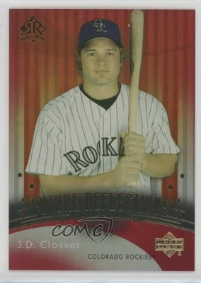 2005 Upper Deck Reflections Future Reflections Red /99 JD Closser #129 - Image 1 of 2