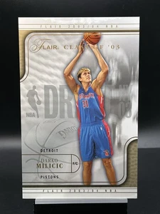 2003-04 Flair #112 Darko Milicic Jumbo Box Topper Gold 66/75 Rookie RC - Picture 1 of 2