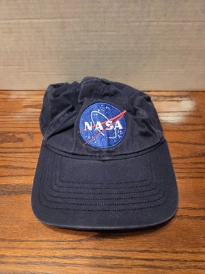 Gorra de béisbol Ouray NASA azul círculo logotipo bordado algodón ajustable retro Foto 1 de 4