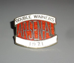 Arsenal 1971 Double Winners Enamel Pin Badge Football by Coffer London - Picture 1 of 3