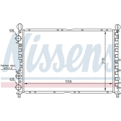 NISSENS 60035 KÜHLER WASSERKÜHLER MOTORKÜHLER 15512907 NEU — 第 1/4 张图片