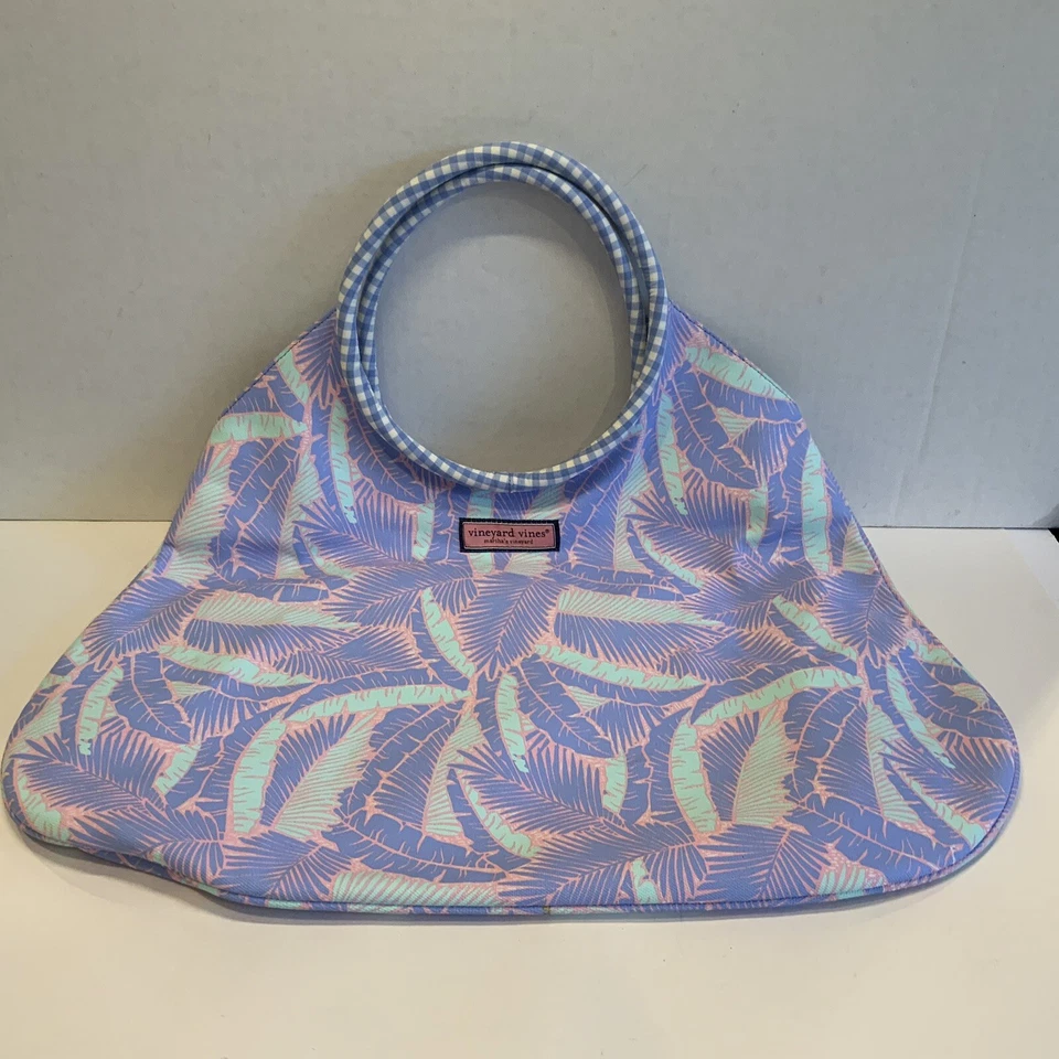 Vineyard Vines Marthas Vineyard Island Palms Beach Tote Bag Preowned EUC - Image 1 of 4