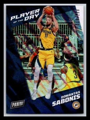 2021-22 Panini Player of the Day Moon Lava #19 Domantas Sabonis 019/199 !! - Image 1 of 2