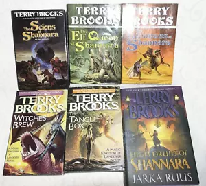 Terry Brooks Book Lot/ 6 Hardcover Shannara Tangle Boy Witches Brew 1st Edition - Picture 1 of 21