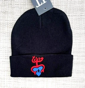 Puerto Rico Coqui Rana Taína Gorro Adulto Unisex Negro B100% Acrílico Bordado - Imagen 1 de 2