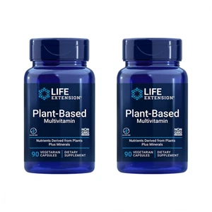 2 PACK Life Extension Plant Based Multivitamin Healthy Vitamins Plus Minerals - Picture 1 of 6