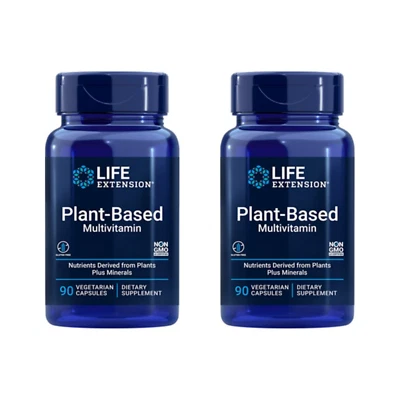 PACK de 2 multivitamínicos a base de plantas Life Extension vitaminas saludables más minerales Foto 1 de 4