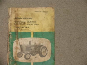 John Deere Tractor 3020 Operator's Manual - Picture 1 of 1