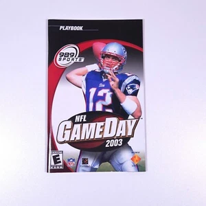 TOM BRADY NFL GameDay 2003 (PS2, 2002) MANUAL ONLY - Picture 1 of 2