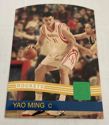 2010-11 Donruss Die Cuts Emerald #83 Yao Ming Houston Rockets HOF - Image 1 of 2