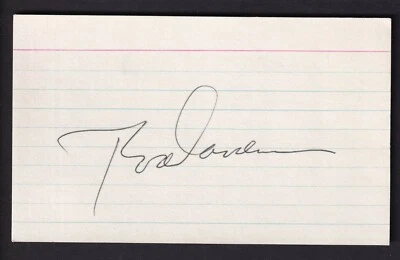 Rod Carew Autographed Index Card Beckett Authentic  - Image 1 of 2