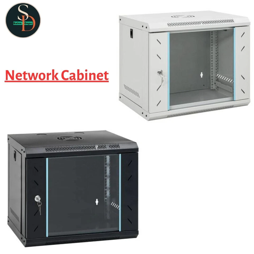 9U Wall Mounted Network Cabinet Home Server Rack Data Cabinet 19" IP20 vidaXL - Image 1 of 1