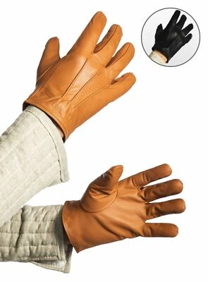 Lederhandschuhe - Inigo - Robuste Mittelalter Handschuhe aus weichem Rindsleder - Bild 1 von 4