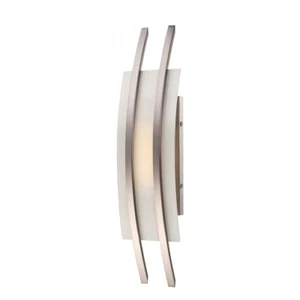 LED Trax Wall Sconce with Frosted Glass Brushed Nickel Finish - SATCO-62-102 - Picture 1 of 1