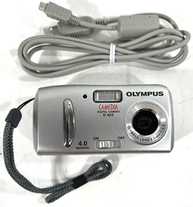 Olympus Digital Camera Camedia D-425 4.0MP Silver w/USB Cord, Software, Works - Picture 1 of 12