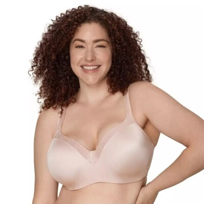 Playtex Secrets Balconette Full Figure Underwire Bra 4823 Sandshell 44DD NWT - Image 1 of 3