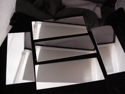 NOS 5 pieces : EDMUND SCIENTIFIC FRONT SURFACE MIRRORS 7 9/16" x 3 " x 1/8"