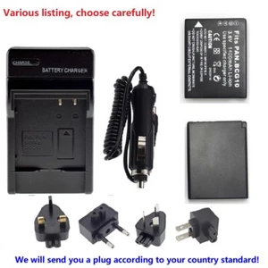 Battery or Charger for Panasonic DMW-BCG10E DMC-TZ10 DMC-TZ19 DMC-ZX3 TZ18 TZ7 - Picture 1 of 33