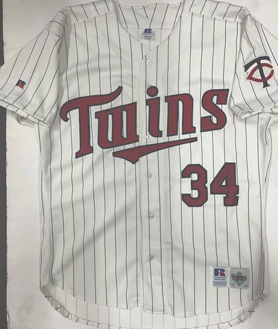 Kirby Puckett Authentic Russell Athletic Diamond Collection Twins Jersey Sz 48 Cover