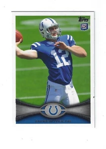 2012 Topps #140A Andrew Luck RC/(passing sideways) - Picture 1 of 2