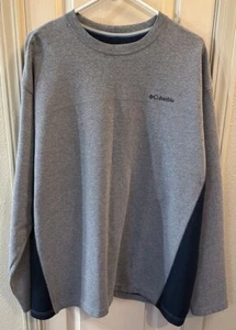 Columbia Omni-Shield Men’s XXL Blue Long Sleeve Henley Shirt - Picture 1 of 4