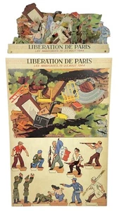 Rare WW2 French Uncut/ Un-Assembled Liberation Of Paris Battle Scene Diorama - Picture 1 of 18