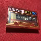 MAXELL UDS II 90 vintage audio cassette blank tape sealed Made in Japan Type II 