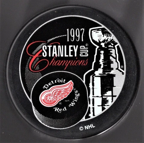 Detroit Red Wings NHL 1997 Stanley Cup Champions Puck Cover