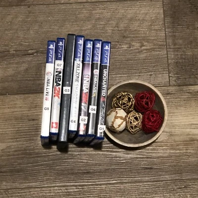 PS4 Lot/Bundle 7 Games: Uncharted, KillZone, NBA,  Playstation - Image 1 of 4