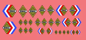 Décalcomanie Renault 1946 1958 1/43 1/32 1/24 1/18 Water slide decal scalextric - Zdjęcie 1 z 2