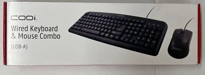 AK0000057 - CODi Wired USB Keyboard And Mouse Combo - NEW - Image 1 of 4