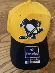 Pittsburgh Penguins Adjustable Cap Hat Fanatics Alternate Jersey Speed Flex NWT - Picture 1 of 4