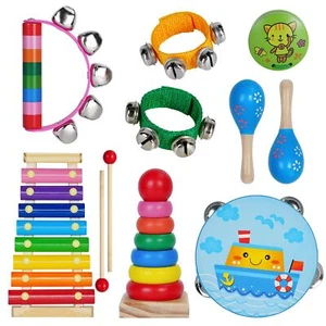 Kinder Musikinstrumente, Baby Musikspielzeug Holzinstrumente für Jungen Mädchen - Bild 1 von 7